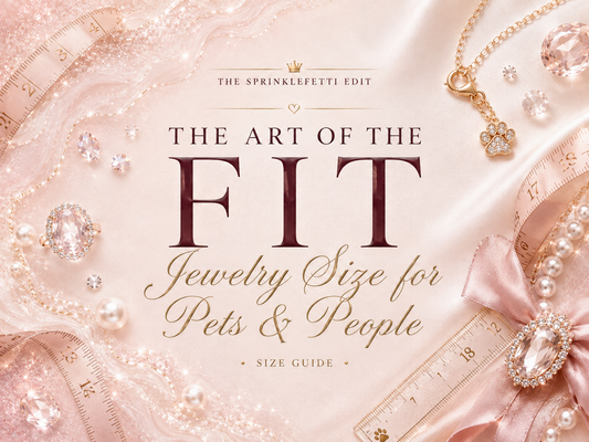 The Sprinklefetti Edit — The Art of the Fit: Jewelry Size for Pets and People
