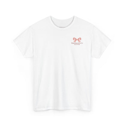 SprinkleFetti Glitter Rose Gold Bow Tee