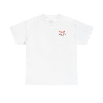 SprinkleFetti Glitter Rose Gold Bow Tee