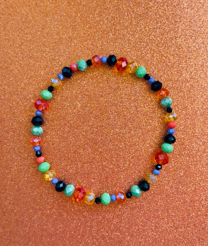 Prism Parade multicolor faceted crystal bracelet